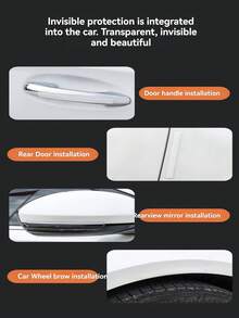 Silicone Door Handle Buffer Pads - Transparent, Noise-Reducing Wall Protection Pads For Kitchen And Bathroom - Multiple Styles - View 2