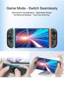 2pcs Diamond Pattern Grip Covers + 1pc Diamond Pattern Protective Case For Nintendo Switch 2, Ergonomic Curved Design, Anti-Slip, Anti-Sweat, Anti-Scratch, Boxed Packaging - View 6