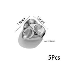 1/5颗不锈钢不规则散珠，用于珠宝制作DIY隔珠手链项链珠宝工艺用品配件 - 彩色 - 查看 26