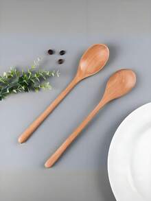 Custom Engraved Wooden Spoon For Kids, Personalized Baby Feeding Spoon, Children Tableware, Birthday Gift For Kids - Multicolor - View 5