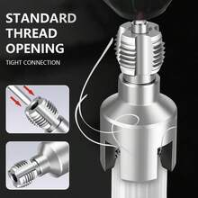 4-In-1 Pipe Wrench, 4-In-1 Pipe Threading Tool, Dual Function Pipe Threading Cutter Tool, Suitable For PVC/Plastic Pipe Internal And External Threading - Portable - View 3