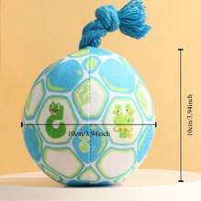 会发出吱吱声的互动式狗狗玩具球，可用于追踪气味和陪伴的咀嚼玩具 - 彩色 - 查看 10