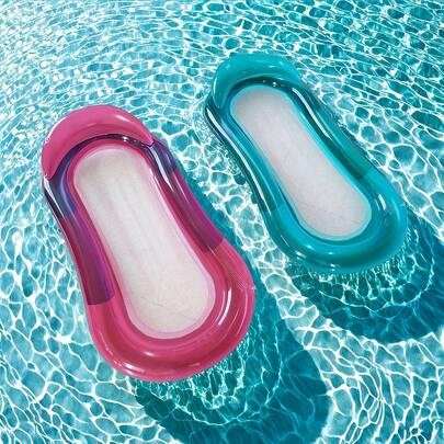 Inflatable Floating Bed With Back Support - Foldable Portable Pool Floating Mat, Premium Thick PVC Material Anti-Leakage Swimming Pool Inflatable Lounger, Ergonomic Headrest Design To Support Neck, Suitable For Pool Lying, Lake, Beach Vacation, Backyard Pool, Pool Party, Outdoor Water Recreation Equipment, Durable Inflatable Design With Reinforced Stitching, Best Choice For Beach Vacation, Ideal Gift For Water Sports Enthusiasts, Swimming Pool Inflatable Floating Bed, Swimming Pool Inflatable Floating Mat, Includes Swimming Nose Clip