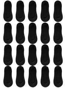 5 Pairs Silicone Non-Slip Invisible Boat Socks, Super Thin Breathable Socks, Smooth Silk-Like Low-Cut Socks For Summer - Multicolor - View 10