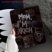 1件装豪华拼贴保护套平板电脑保护套，带笔槽、多角度支架，兼容iPad 10.9/10.2/Air 第五代/Pro 11/10代/9.7/Air 2/7/8代/Air 4/5/Air 13/11(M3 2025)/11(A16 2025) - 彩色 - 查看 9