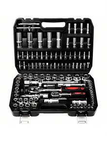 SNJUE Auto Repair Tool Socket Set, Auto Parts Tool Box Kit, Car Emergency Tool Set - Random Color - View 1