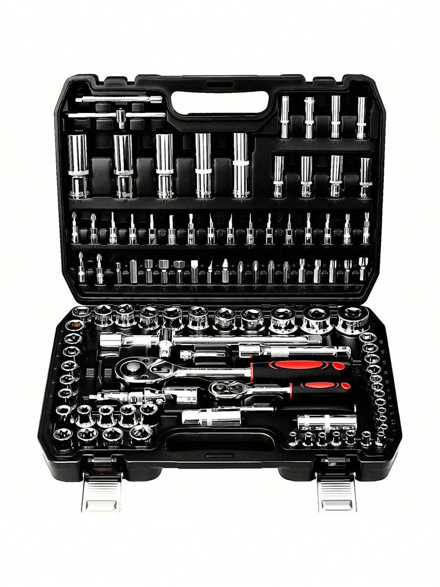 SNJUE Auto Repair Tool Socket Set, Auto Parts Tool Box Kit, Car Emergency Tool Set - Random Color - View 1