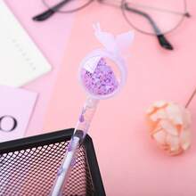 10pcs Creative Sequin Butterfly Gel Pen, Cartoon Student Pen, Study Stationery & Office Supplies Water-Based Signature Pen - Sets - View 1