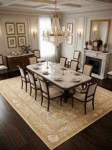 1pc Vintage Moroccan Floral & Stripe Pattern Soft Faux Wool Area Rug/Carpet/Mat, Suitable For Bathroom, Kitchen, Entryway, Hallway, Bedside, Living Room, Bedroom, Machine Washable 100% Polyester, Home Decor - Multicolor - View 4