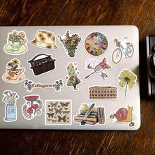 50Pcs Vintage Stickers Vintage Aesthetic Stickers Boho Stickers Graffiti Stickers Art Stickers Vinyl Waterproof Stickers Aesthetic Laptop Sticker Pack Skateboard Stickers Water Bottle Stickers Notebook Stickers Scrapbook Supplies Stationery Funny Stickers Kindle - A - View 2
