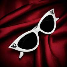 2026  Gothic Full-Rim Cat-Eye Sunglasses For Outdoor Travel, Unisex - Black Spider Web Glasses - View 2