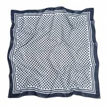 1条女士新款110*110厘米卷边大方巾，花卉印花，印尼风格头巾/披肩 - 彩色 - 查看 16