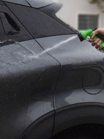 30M Expandable High Pressure Garden Hose Set With Multiple Spray Modes, Flexible Rubber, Suitable For Car Washing And Lawn Care