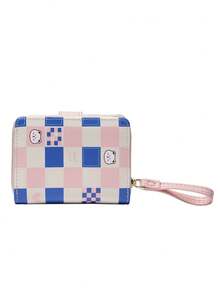 BATSIOE Cute Kitty Wallet, Fresh Japanese Style Women/Girl Short Zipper Purse, Textured Student Card Holder - Pink - View 5