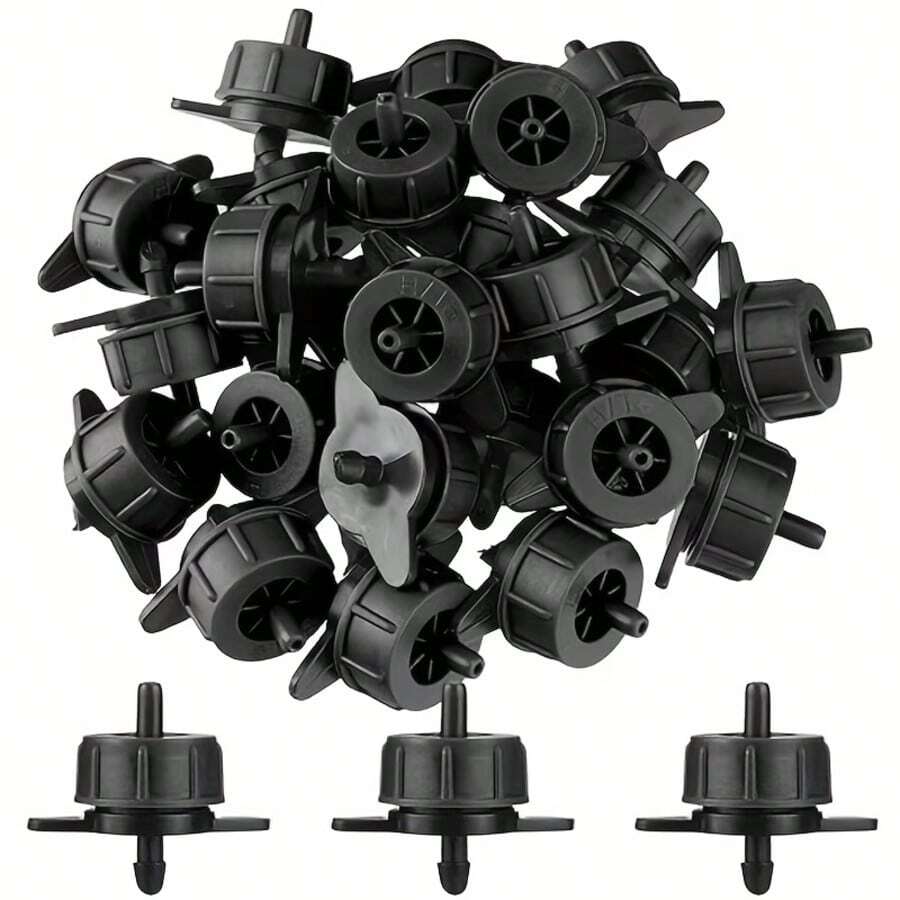 Automatic Drip Irrigation Emitters, Plastic Drip Irrigation System - Pressure Compensating Drip Irrigation System, Adjustable Flow Drippers For Garden Watering, Lawn And Garden Irrigation Equipment, Lawn Watering System | Irrigation | Durable Plastic - Automatic Irrigation Drippers - View 1