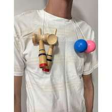 1pc Classic Wooden Sword Yo-Yo Toy, Traditional Handmade Balancing Skill Game Toy, Helps Improve Hand-Eye Coordination, Attention And Motor Skills, Suitable For Children, Teens And Adults Interactive Games, Great For Birthday Gifts, Classroom Rewards, Carnival Prizes, Party Favors, Christmas, Halloween, Easter, Thanksgiving Gifts, Stocking Stuffers - Multicolor - View 11