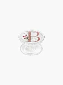 Pink Alphabet Element A-Z Alphabet Rose & Glitter Phone Grip, Transparent Expandable Phone Stand, Personalized Floral Phone Holder For Women & Girls Spring Gift - Multicolor - View 29