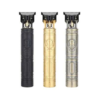 HIENA Máy cắt tóc điện nam, lưỡi dao T9 khắc laser, máy tỉa tóc điện không dây - Máy tỉa tóc lưỡi T chính xác với 4 lược thay thế.