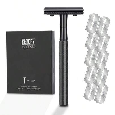 Keropy Pistola negra con 10 cuchillas adicionales incluidas