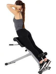 Foldable Hyperextension Roman Chair W/Back Extension, Home Gym Sit Up Bench For Glute & Ab Workouts, Optional Adjustment Incline & Multi-Function Heavy-Duty Exercise Equipment - Multi-function Roman Chair - View 1