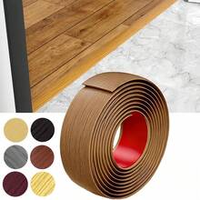 1pc 1m X 4cm Self-Adhesive Flexible Threshold Strip, Floor Tile Carpet Transition Trim, Gap Cover - A - View 1