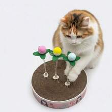 Indoor Cat Toys, Interactive Cat Flower Toys, Cat Teaser Wands, Cat Scratching Pad With Cat Toys, Suitable For Indoor Cats And Kittens Exercise - View 1