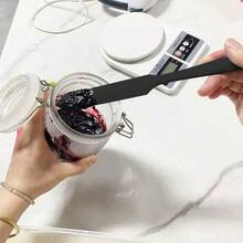 1 st/3 st silikonkrämsskrapa, högtemperaturbeständig bakspatel i ett stycke, lämplig för att breda ut honung, grädde, skära kakor, blanda mjöl, praktiskt köksredskap - Visa 6