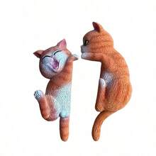 1 Set Adorable Cat Wall Decor - Cute Pet Switch Decor, Corner Decor, Outlet Cover Cat Decor, Interesting Design, Holiday Decor, Gift, Suitable For Any Home Decoration - one-size - View 5