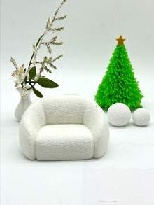 Ghế sofa nhựa cho nhà búp bê, mô hình sofa thu nhỏ, sofa thu nhỏ thực tế, ghế đôn thư giãn thu nhỏ trang trí, phụ kiện cho nhà búp bê - Thích hợp cho nhà mô hình trang trí. - ghế lười - Xem 7