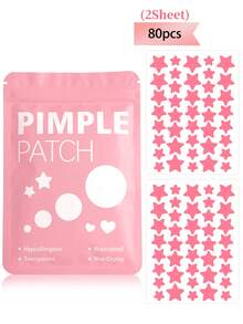 Parches faciales con forma de estrella - Suaves y no irritantes, pegatinas faciales decorativas, impermeables y transpirables, pegatinas faciales esenciales diarias, fáciles de llevar, adecuadas para viajes, fiestas, consejos de maquillaje, accesorios perfectos para fotos, esenciales para pintura facial, adecuadas para diversas reuniones y actividades de entretenimiento, adecuadas para adultos - Multicolor - Ver 13