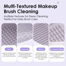1pc New Makeup Brush Cleaning Bowl, Powder Puff And Brush Drying Rack, TPR Makeup Sponge Cleaning Tool - Multicolor - View 7