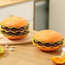1 đĩa đựng xương hamburger, đĩa chấm nước sốt, bộ đồ ăn sáng tạo, khay đựng đồ ăn nhẹ - Nhiều màu - Xem 9