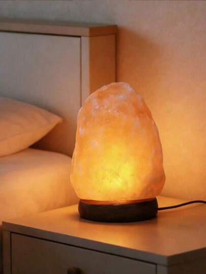 Himalayan Salt Lamps Are Creative And Cozy Bedside Lamps. Made From Natural Crystal Salt, They Serve As Gifts For Valentine's Day Or Birthdays, As Well As Indoor Decorations. Each Lamp Is Handcrafted And Comes With An LED Bulb.