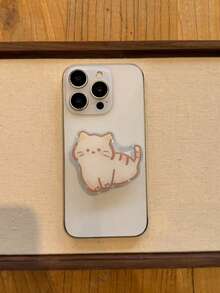 Cute Cat Phone Holder, Slouchy Desk Phone Stand, Air Cushion Grip Holder, Suitable For All Phones - Multicolor - View 7