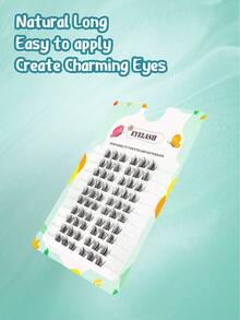 DIY Lash Extension Clusters C Curl 12mm Fluffy Wispy Individual False Lashes Reusable Natural Look For Daily Wear At Home Beginners - C - View 6