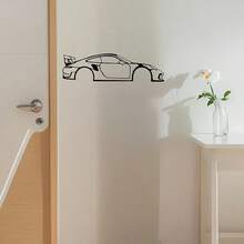 HELLOYOUNG 1 chiếc tranh treo tường hình xe đua bằng kim loại, màu đen, thích hợp cho phòng bé trai/bé gái, nhà trẻ, phòng khách, nhà trẻ, trang trí Halloween, quà tặng cho con trai, trang trí nhà hiện đại, chống thấm nước và chống gỉ, tranh treo tường, quà sinh nhật. - Xem 8
