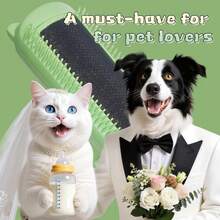 Et Hair Removal Brush Cat Dogs Lint Roller Self Cleaning Slicker Deshedding Small Dog Puppy Hair Remover Brush For Shedding Dematting Comb Cats Pets Fur Detangler Multifunctional Grooming Tool - View 6