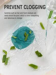 硅胶毛发收集器和浴缸排水塞 - 适用于浴室、淋浴和花园的水槽过滤器 - 塑料排水盖，多层设计，高效排水，易于安装和维护，浴室配件，淋浴排水盖，现代浴室配件，灵活设计，使用这款一体式硅胶水槽塞保持厨房和浴室排水管清洁畅通！ - 多色新款 - 查看 3