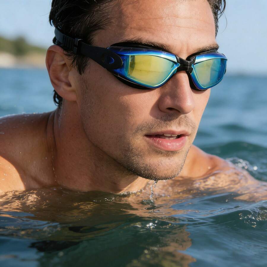 Kính bơi người lớn, kính bơi silicon chống nước, chống sương mù, kính bơi mạ điện dành cho nam và nữ. - Nhiều màu - Xem 1