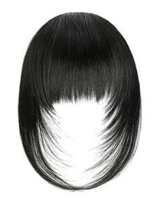 12.5英寸升级版分层假发，带刘海，卡通刘海带鬓角，女性额头隐形仿真发，无痕空气刘海假发片替换发片，夏季、假日、旅行 - 彩色 - 查看 3