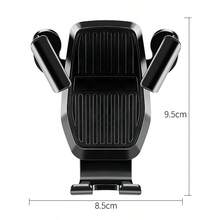 Car Phone Navigation Bracket, Dashboard Vent Gravity Mount Phone Holder - Black - View 8