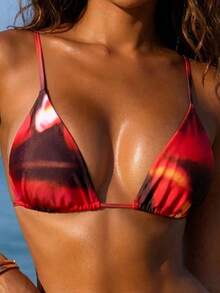 Sultry Sol Bộ bikini hai mảnh hở lưng in họa tiết tie-dye thời trang mới năm 2026 dành cho nữ. - Nhiều màu - Xem 3