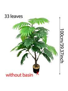 Bộ 2 cây giả, cao 60-125cm, bao gồm cây cọ giả, lá cọ nhiệt đới và cây thân cao. Lá Monstera bằng nhựa trông như thật, thích hợp để trang trí nhà cửa, nhà bếp, ngoài trời và văn phòng trong nhà. - Nhiều màu - Xem 16