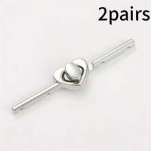 2/3Pairs Metal Bar Fastener Buttons, Chinese Style Hand-Sewn Frog Buttons For Hanfu, Stand Collar Coat Jacket, Bar-Shaped Lock - Multicolor - View 14