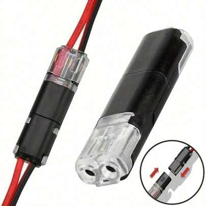 2-Pin Insertion Connector, LED Strip Light Connector With Lock, Industrial Electrical Mating Terminal, Quick Connecting Wire Terminal