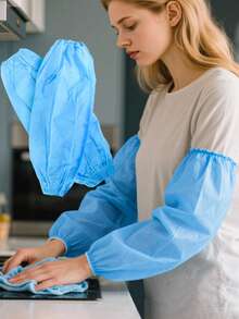 50/100/200个装无纺布一次性袖套，防尘保护套，可重复使用加厚袖套，适用于家庭、厨房，防尘、透气、防油 - 多色 - 查看 5