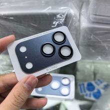 Miếng dán bảo vệ ống kính camera điện thoại thông minh bằng hợp kim cho iPhone 17 Pro Max và 17 Pro, kính cường lực trong suốt, dẻo dai, chống trầy xước, phụ kiện bảo vệ ống kính camera, thiết kế thời trang, kính chất lượng cao, quà tặng mùa xuân. - Nhiều màu - Xem 5