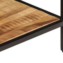 Coffee Table 45x45x35 Cm Solid Rough Wood Mango - Brown - View 5