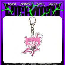 AESPA “富翁”亚克力吉他拨片钥匙扣，挂件，刺绣歌词玩具，旅行玩具，课堂装饰玩具，迷你玩具，浴室玩具，圣诞文具，减压球，生日礼物，圣诞礼物，蜡制礼物，完美礼物，商家 - 彩色 - 查看 6