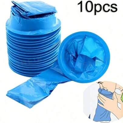1/10 Peças Sacos Descartáveis para Vômito, Sacos para Vômito Portáteis com Escalas - Adequados para Carros, Viagens, Aviões, Kits de Emergência, Podem Ser Usados para Limpeza de Carros e Tratamento de Enjoo, Decoração Doméstica de Outono, Sacos de Armazenamento de Viagem, Bolsas Cosméticas, Nécessaires Cosméticos, Sacos de Armazenamento de Férias, Caixas de Armazenamento Cosméticas de Grande Capacidade